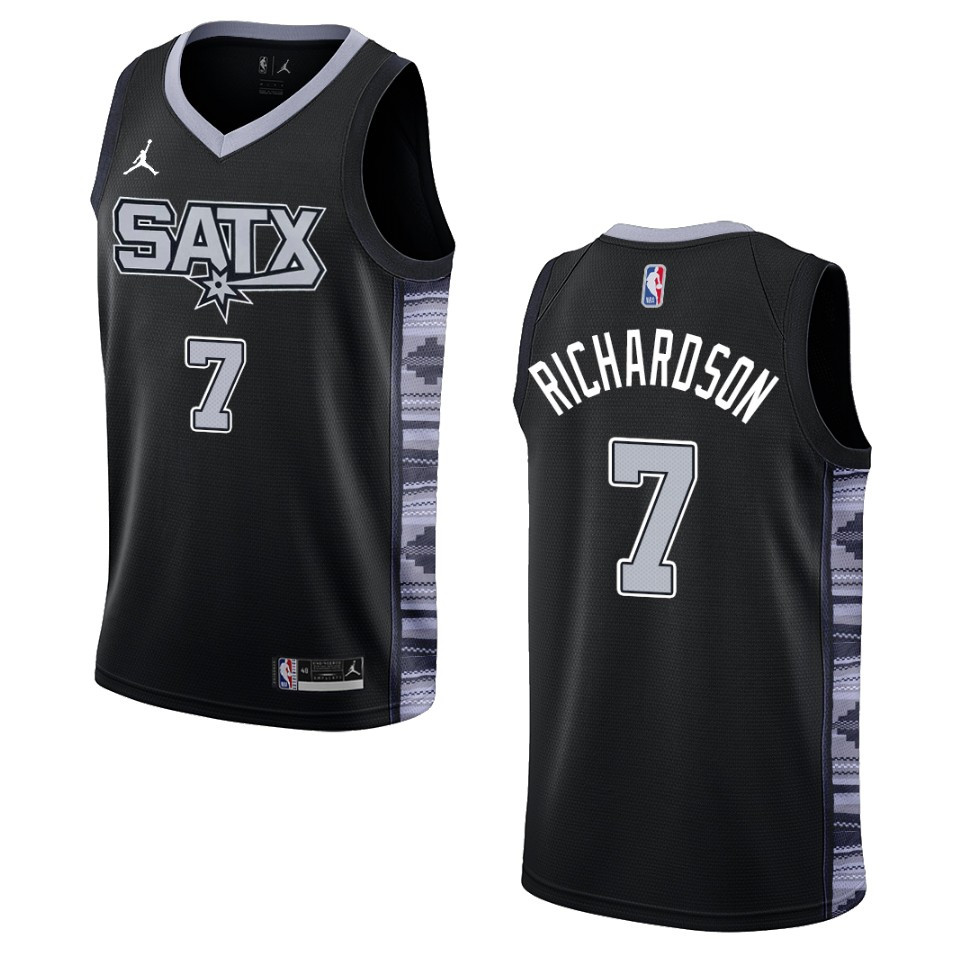 Josh Richardson Black Statement Edition 2022-23 San Antonio Spurs Swingman Basketball Jersey
