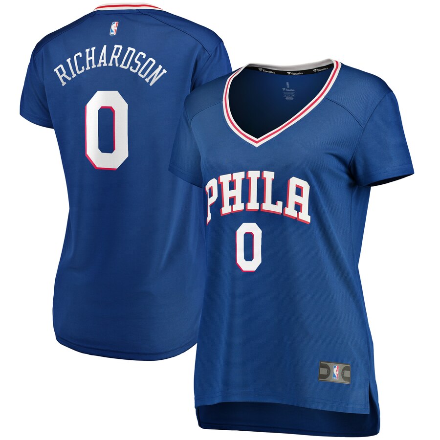 Josh Richardson Philadelphia 76ers Fanatics Branded Women's Fast Break Replica Basketball Jersey Royal - Icon Edition