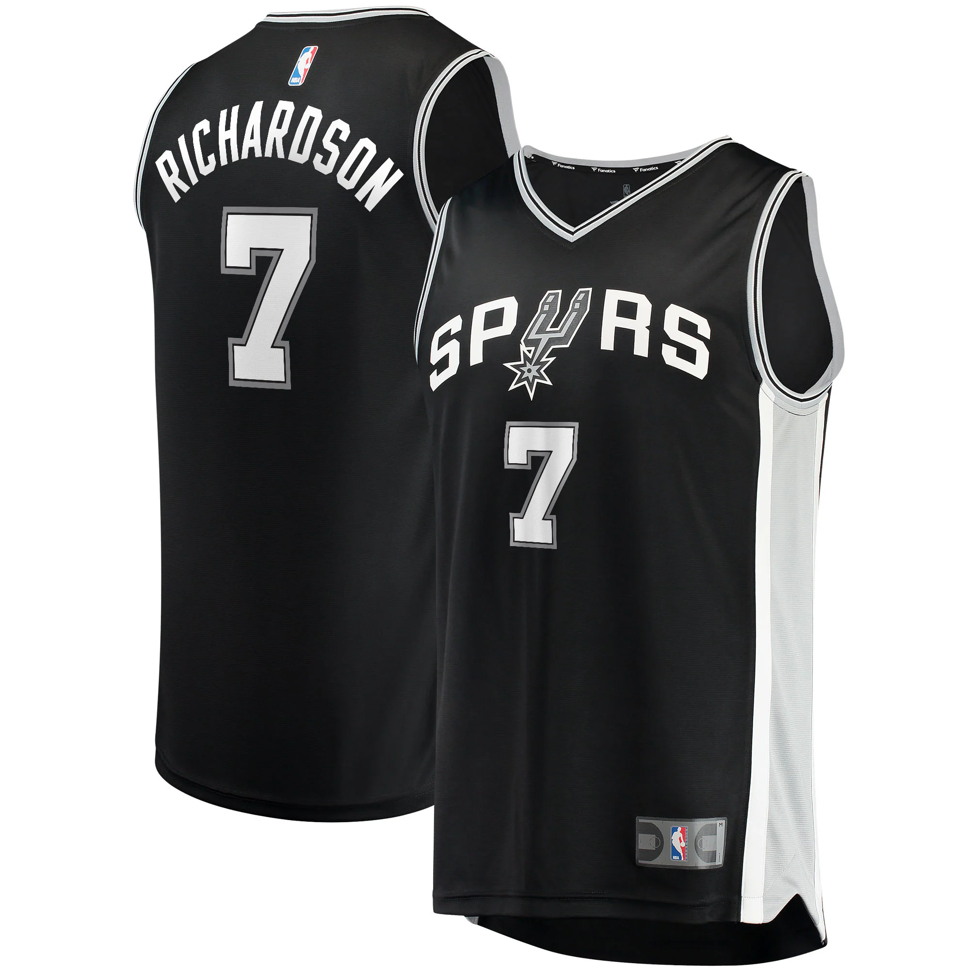 Josh Richardson San Antonio Spurs Fanatics Branded 2021/22 Fast Break Replica Basketball Jersey - Icon Edition - Black