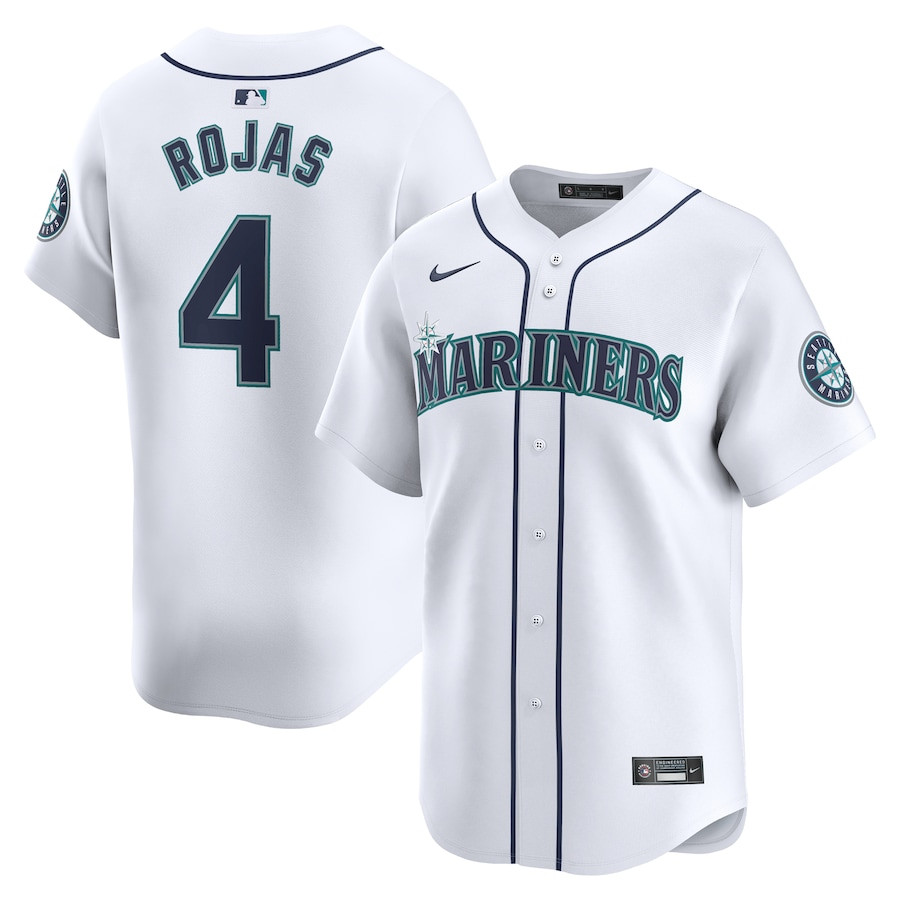 Josh Rojas 4 Seattle Mariners Home Limited Player Men Baseball Jersey - White 