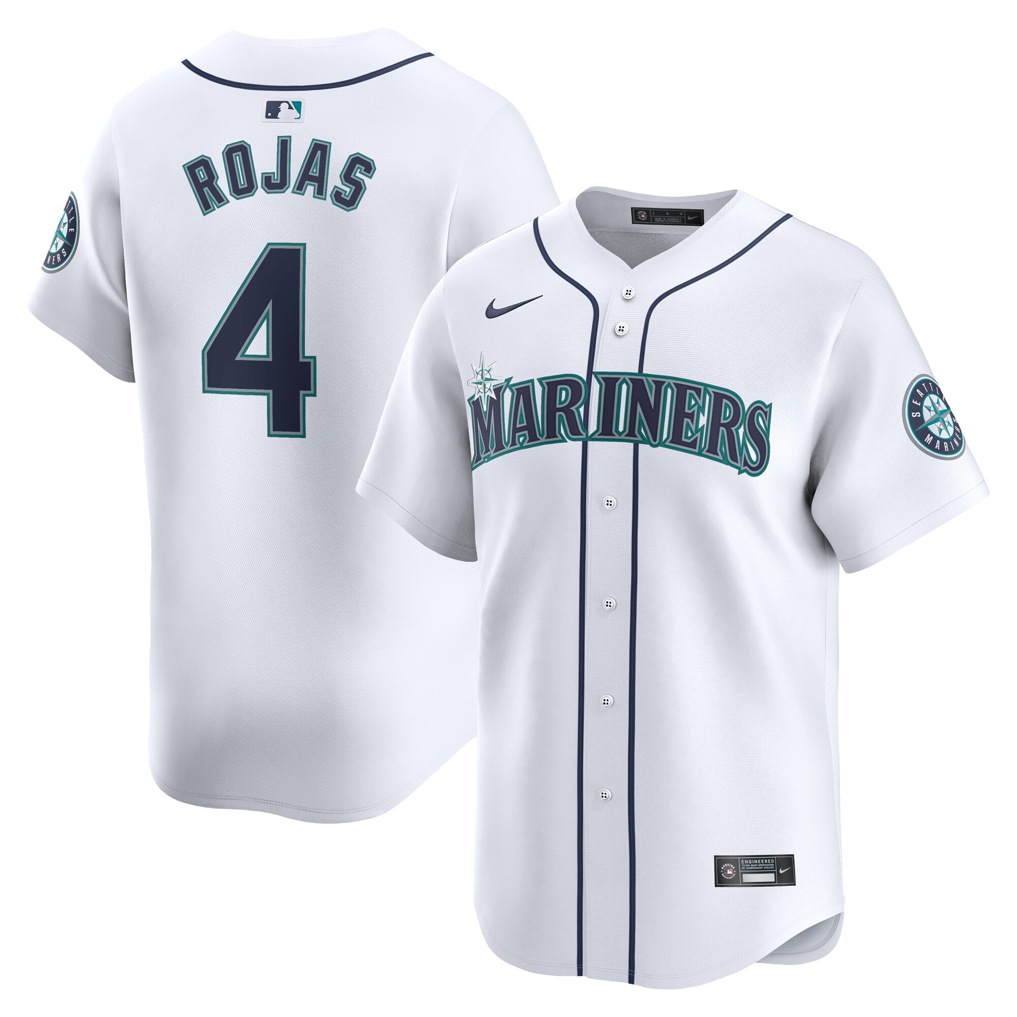 Josh Rojas Seattle Mariners Home Limited Player Baseball Jersey - White
