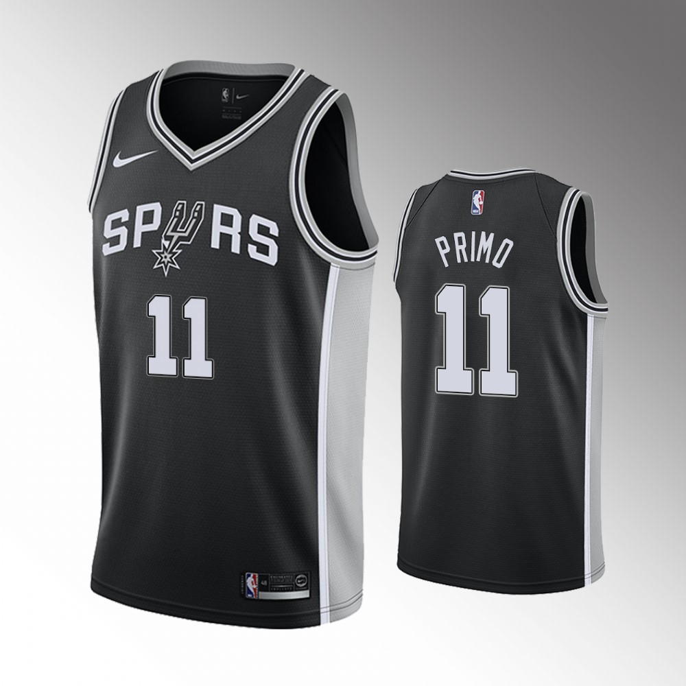 Joshua Primo San Antonio Spurs 2021 Icon Edition Black Basketball Jersey