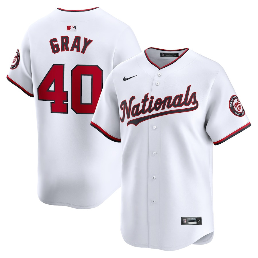 Josiah Gray 40 Washington Nationals Home Limited Men Baseball Jersey - White - JS911 