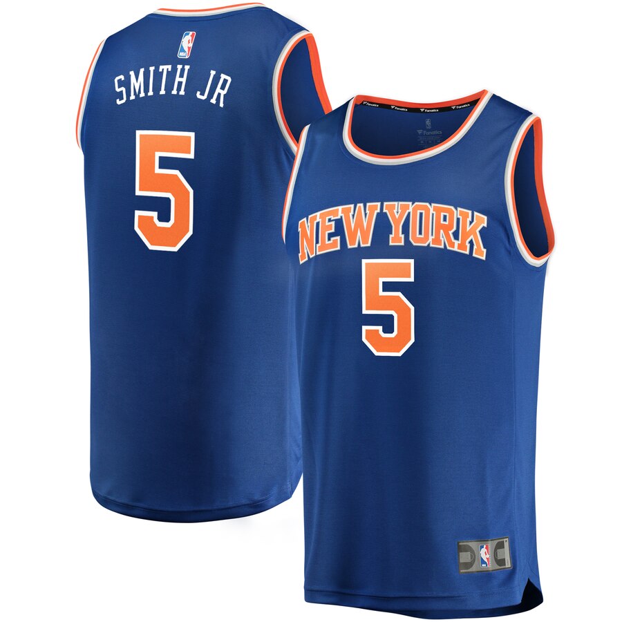 Jr Smith New York Knicks Fanatics Branded Youth Fast Break Replica Basketball Jersey Royal - Icon Edition