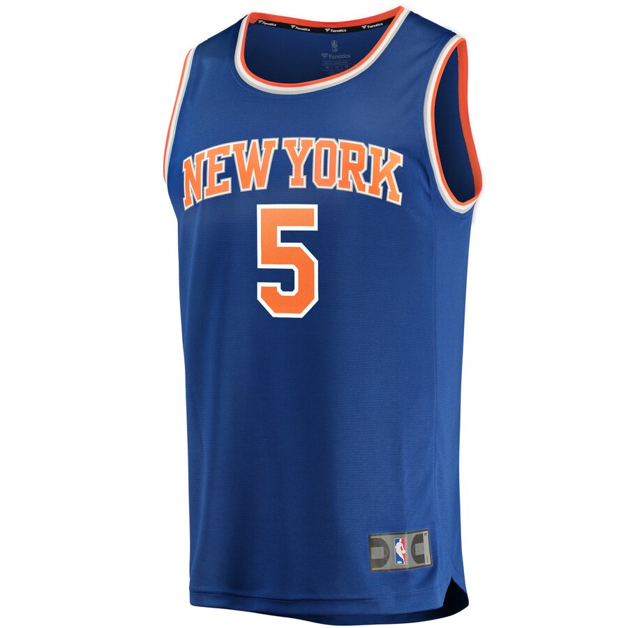 Alternative view of Jr Smith New York Knicks Fanatics Branded Youth Fast Break Replica Basketball Jersey Royal - Icon Edition