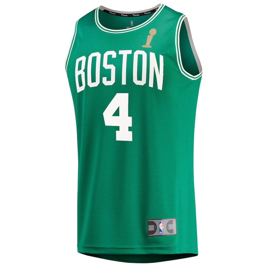Alternative view of Jrue Holiday 4 Boston Celtics 2024 FINALS CHAMPIONS Basketball Jersey - Kelly Green - Icon Edition - JS515