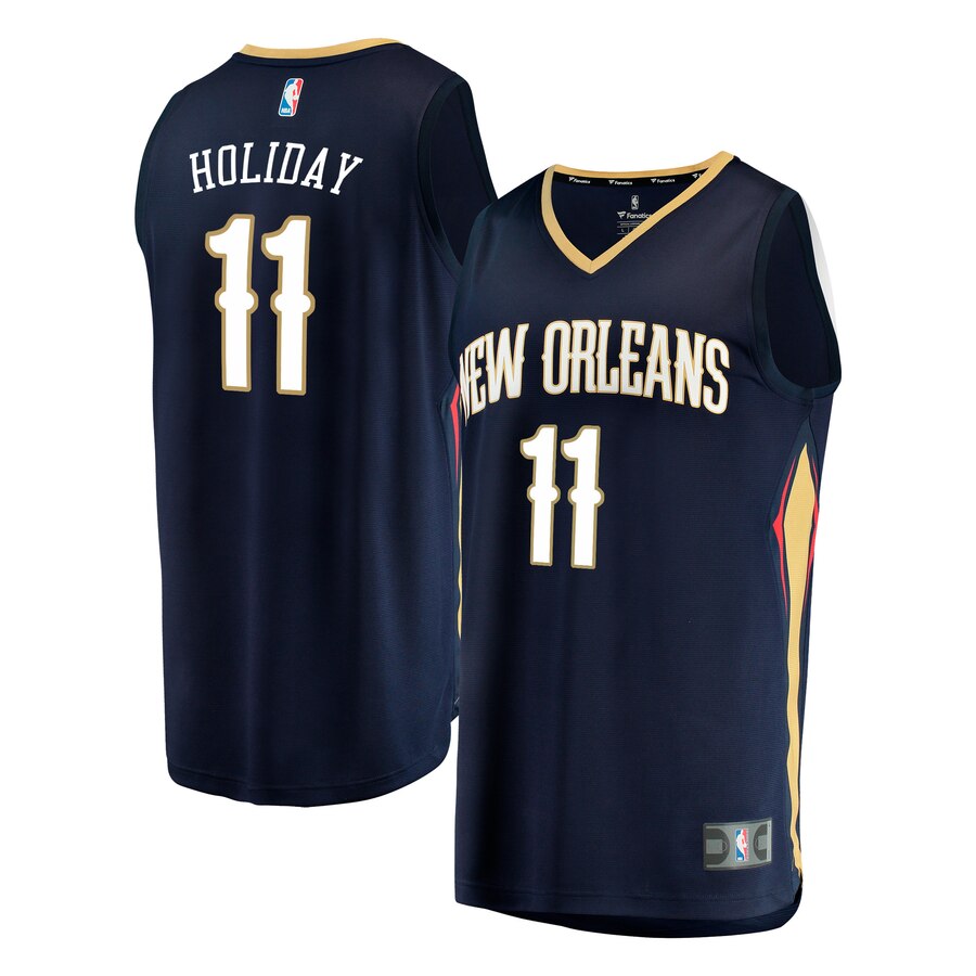 Jrue Holiday New Orleans Pelicans Fanatics Branded Fast Break Replica Player Basketball Jersey - Icon Edition - Navy