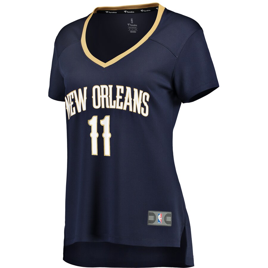 Alternative view of Jrue Holiday New Orleans Pelicans Fanatics Branded Women's Fast Break Player Replica Basketball Jersey - Icon Edition - Navy