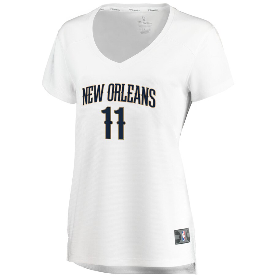 Alternative view of Jrue Holiday New Orleans Pelicans Fanatics Branded Women's Fast Break Replica Basketball Jersey - Association Edition - White
