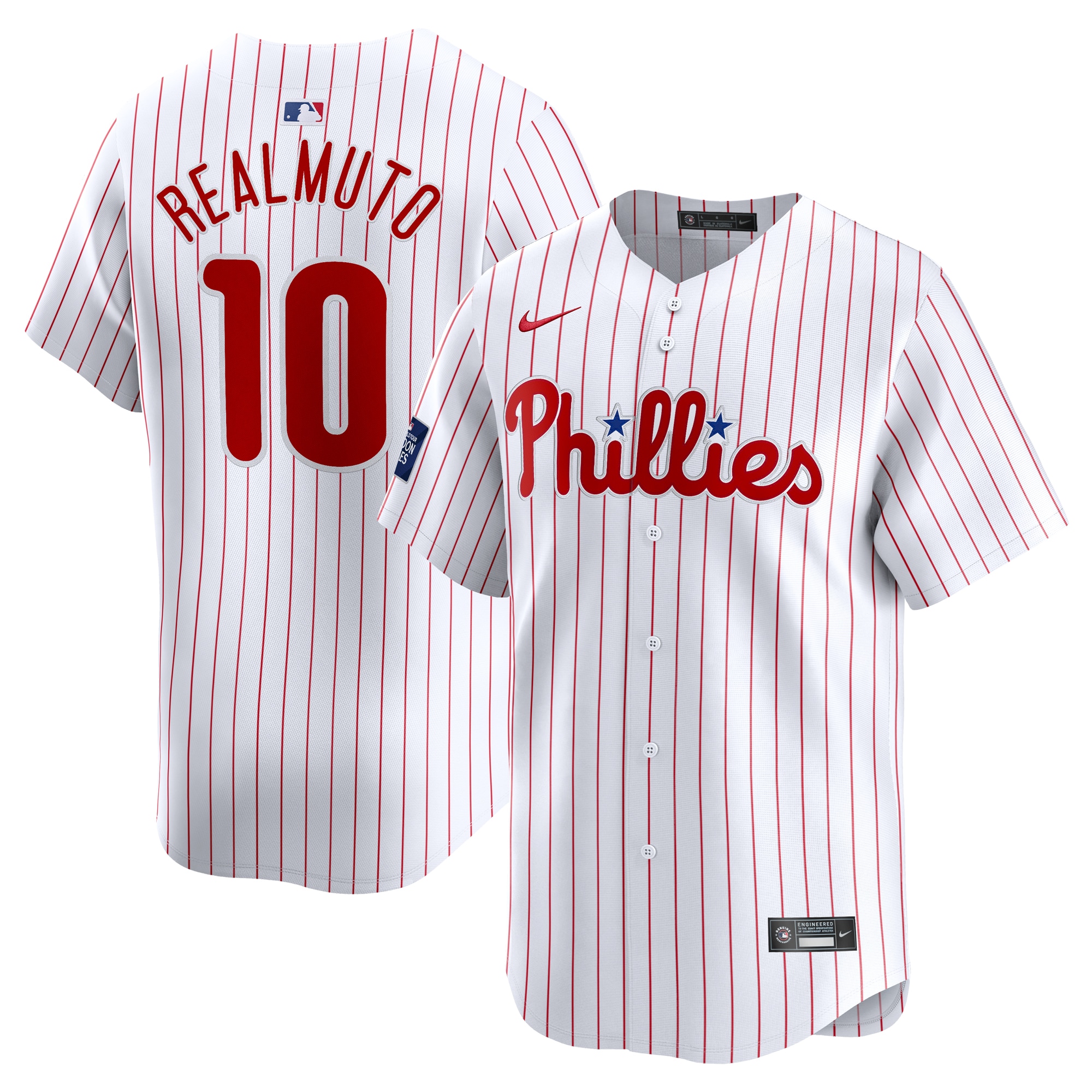 J.t. Realmuto Philadelphia Phillies 2024 Mlb World Tour London Series Home Limited Player Baseball Jersey - White