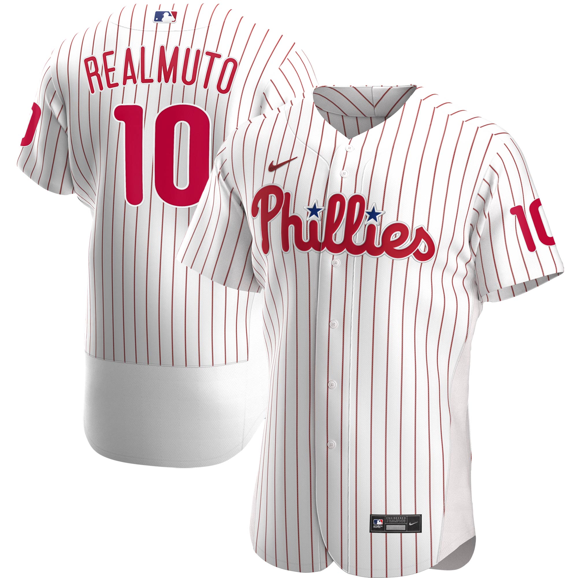Jt Realmuto Philadelphia Phillies Home Authentic Player Baseball Jersey - White