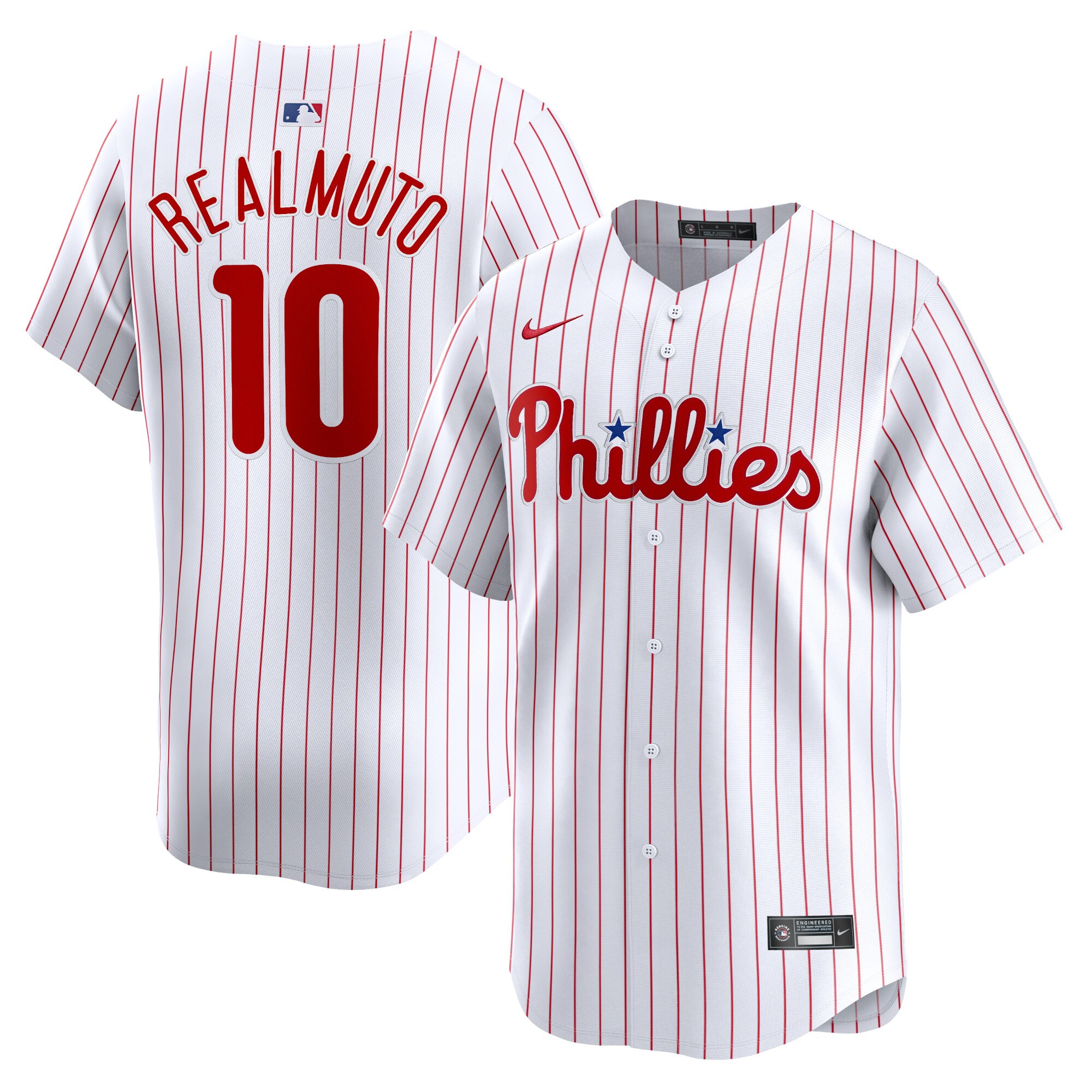 J.t. Realmuto Philadelphia Phillies Home Limited Player Baseball Jersey - White