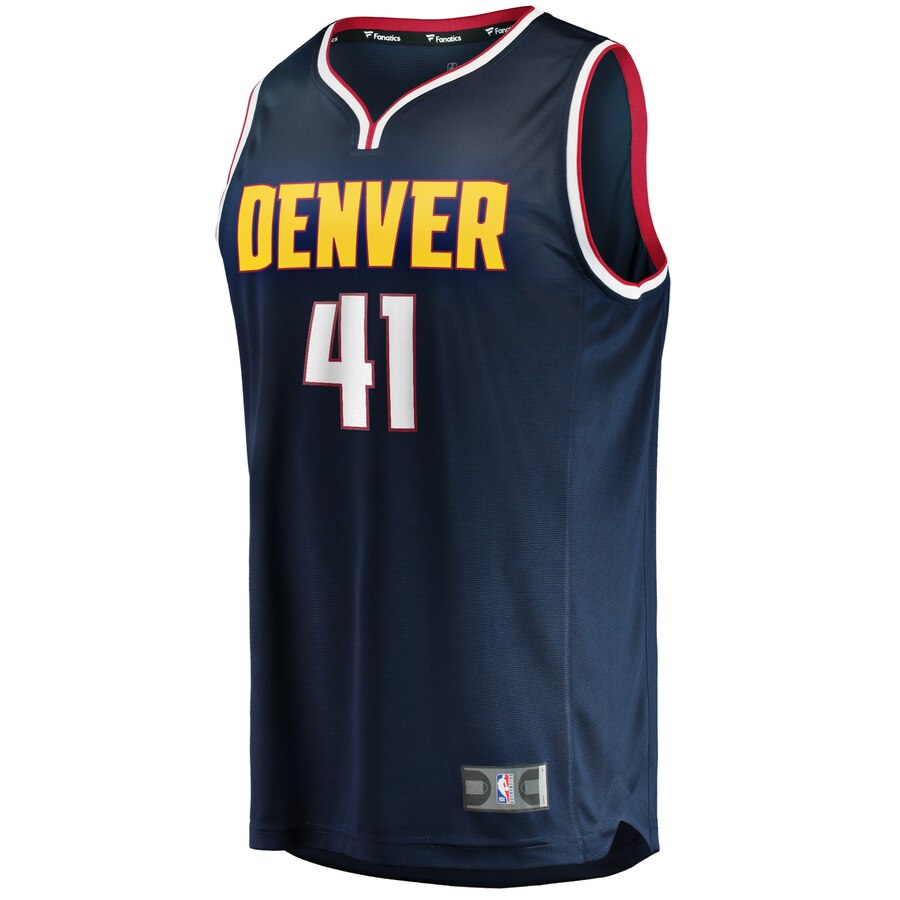 Alternative view of Juan Hernangomez Denver Nuggets Fanatics Branded Fast Break Player Basketball Jersey - Icon Edition - Navy