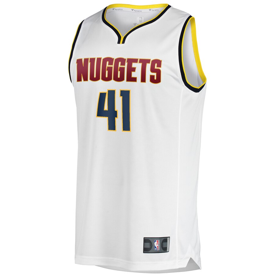Alternative view of Juan Hernangomez Denver Nuggets Fanatics Branded Youth Fast Break Player Basketball Jersey - Association Edition - White