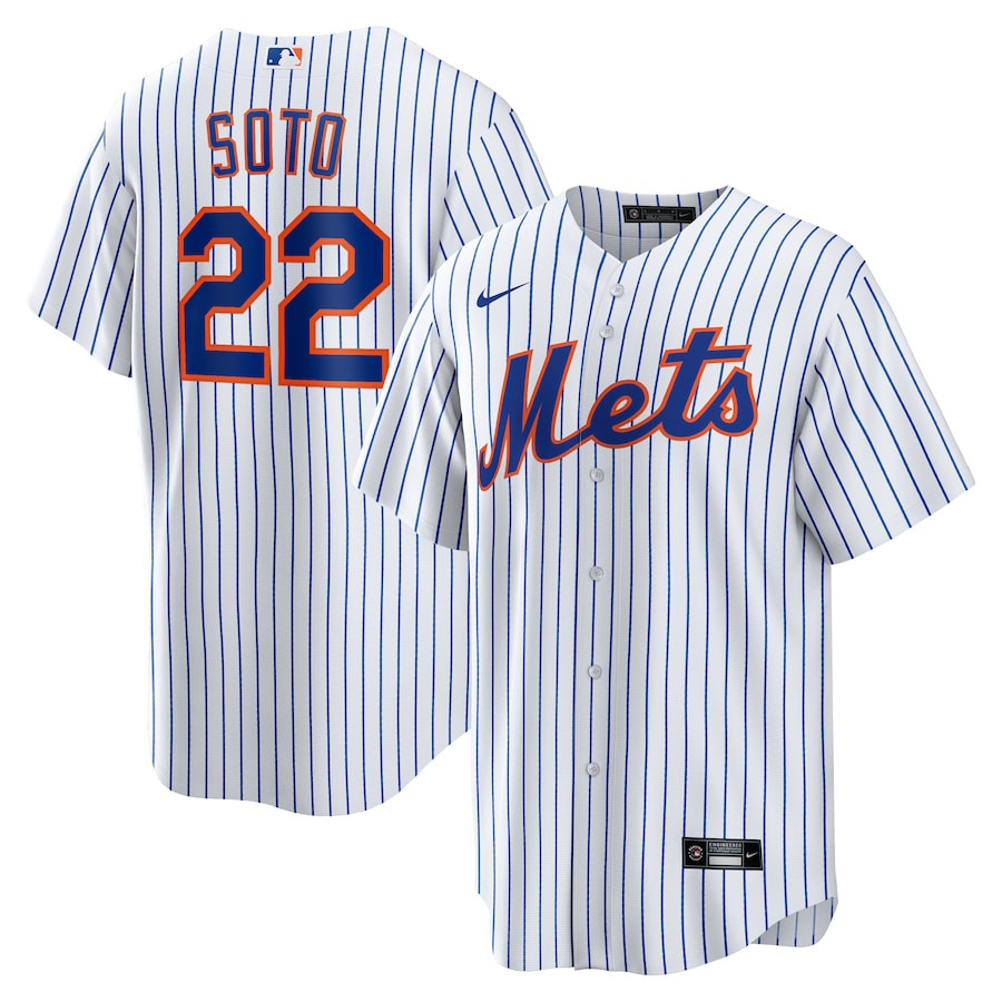 Juan Soto 22 New York Mets Home Player Men Baseball Jersey - White 