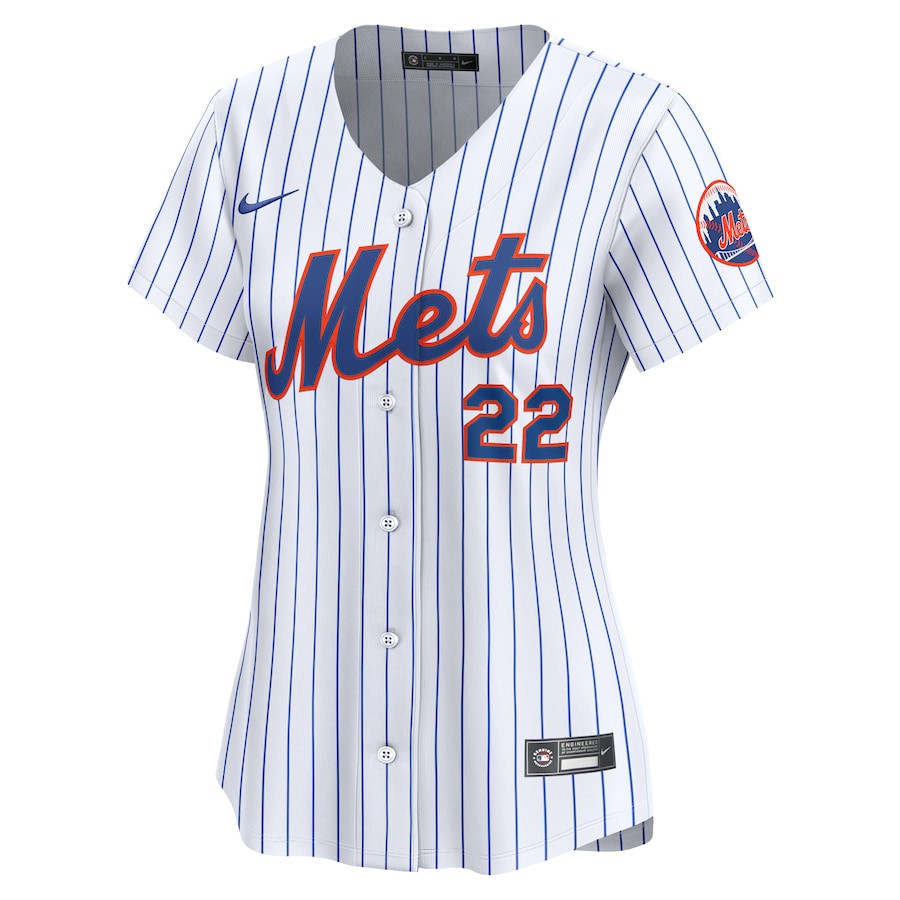 Alternative view of Juan Soto 22 New York Mets Women's Home Limited Player Baseball Jersey - White 