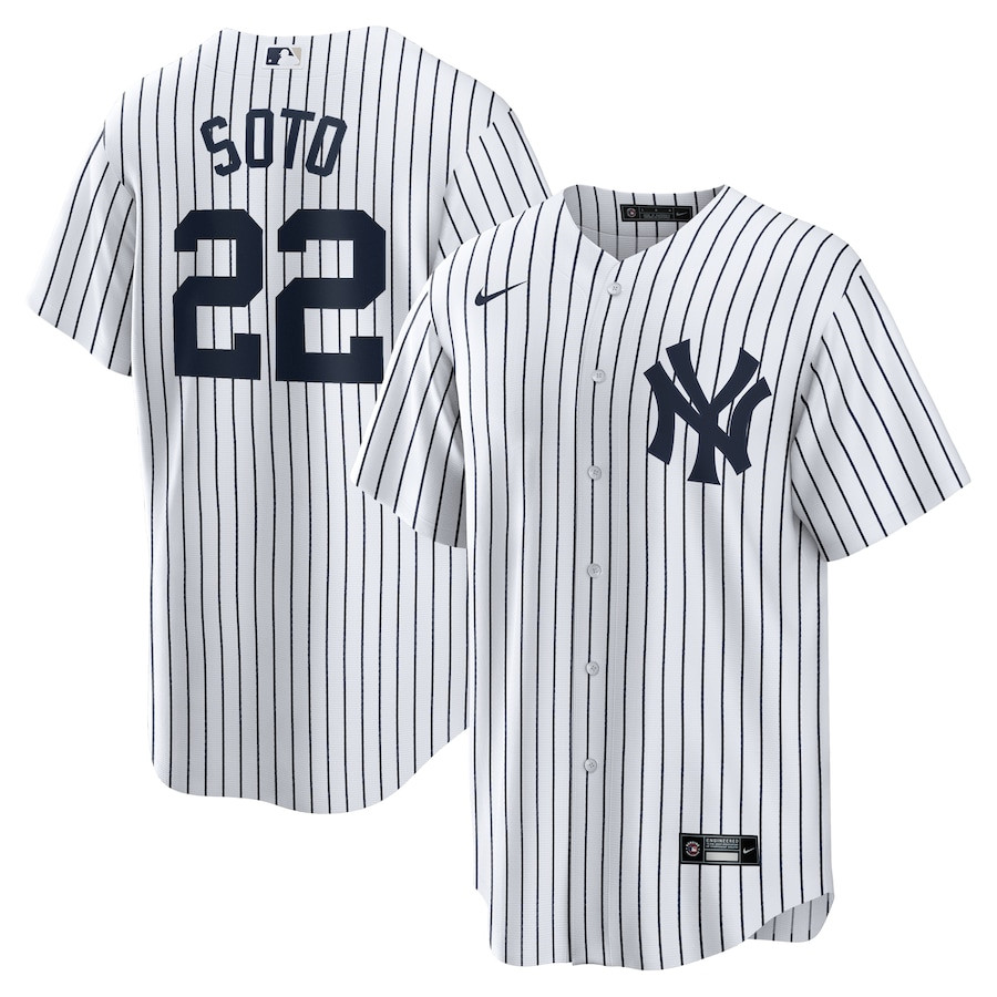 Juan Soto 22 New York Yankees Home Men Baseball Jersey – White 