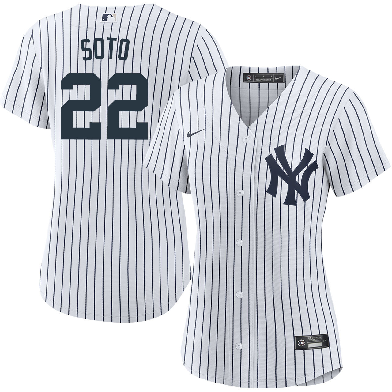 Juan Soto 22 New York Yankees Women Home Baseball Jersey - White 