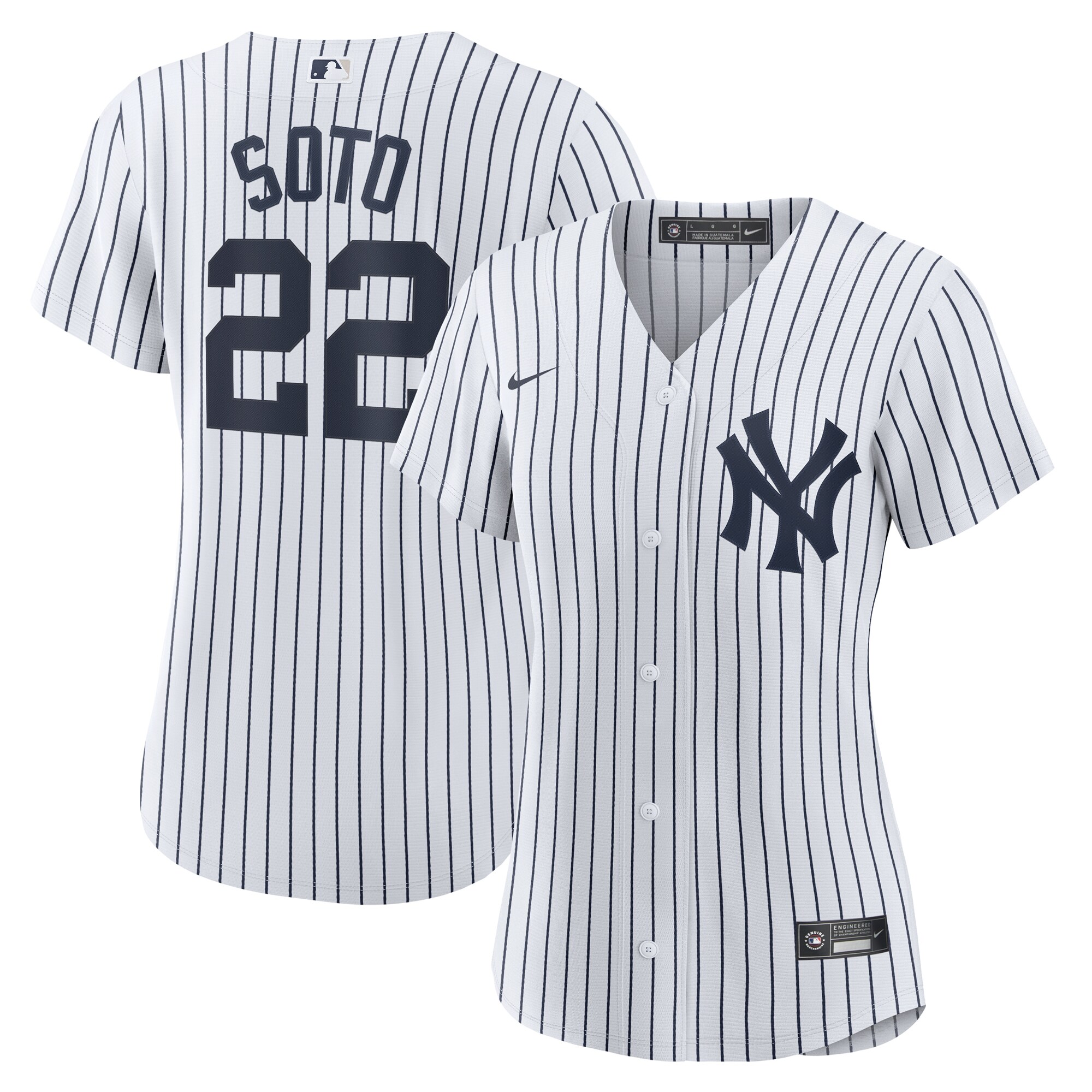 Juan Soto New York Yankees Women's Home Replica Player Baseball JerseyÃƒâ€šÃ‚Â ÃƒÂ¢Ã¢â€šÂ¬Ã¢â‚¬Å“ White