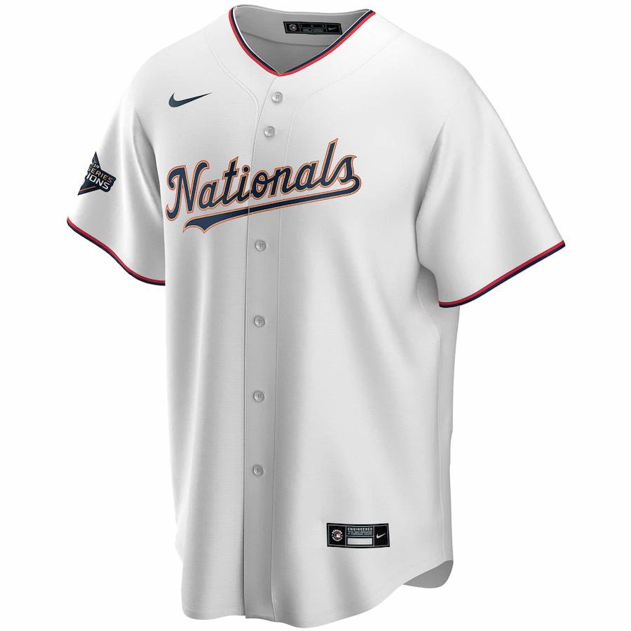 Alternative view of Juan Soto Washington Nationals 2020 Gold Program Replica Player Baseball Jersey - White/gold