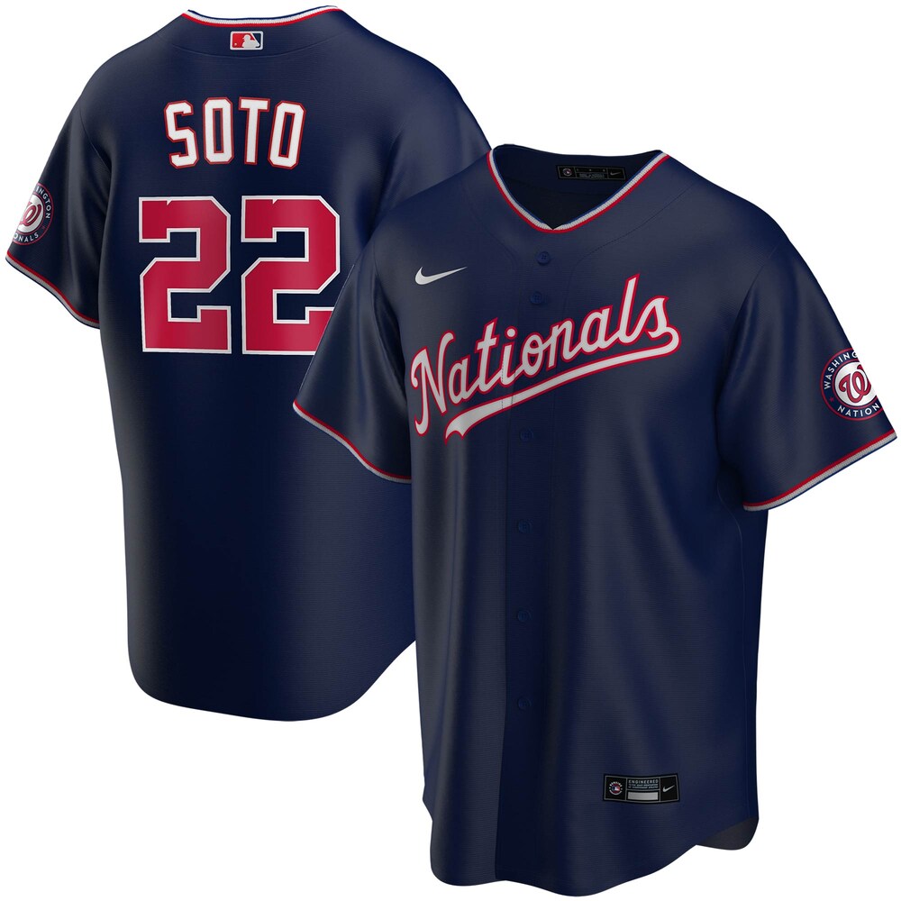 Juan Soto Washington Nationals Alternate 2020 Player Baseball Jersey - Navy