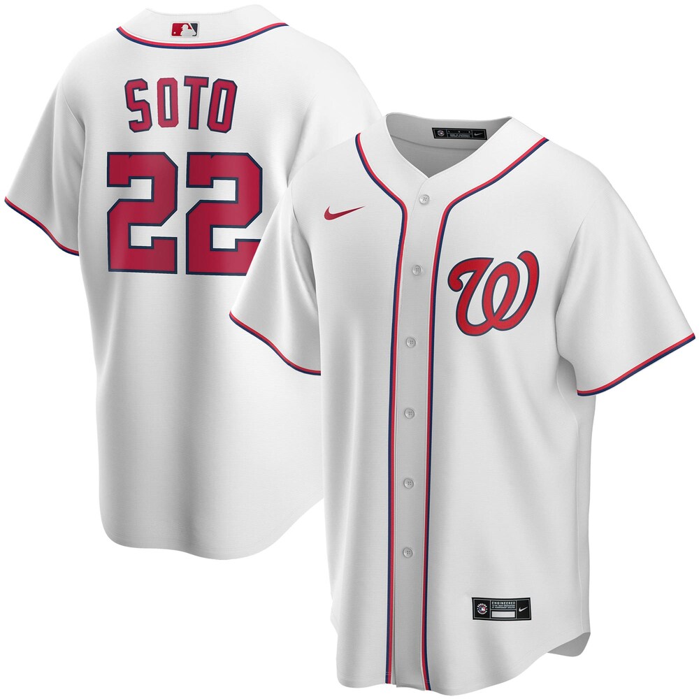 Juan Soto Washington Nationals Home 2020 Player Baseball Jersey - White