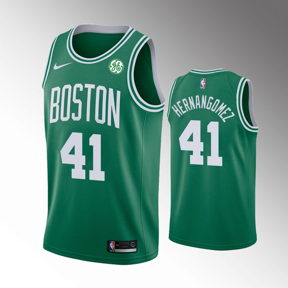 Juancho Hernangomez Boston Celtics 2021 Icon Edition Green 2021 Trade Basketball Jersey