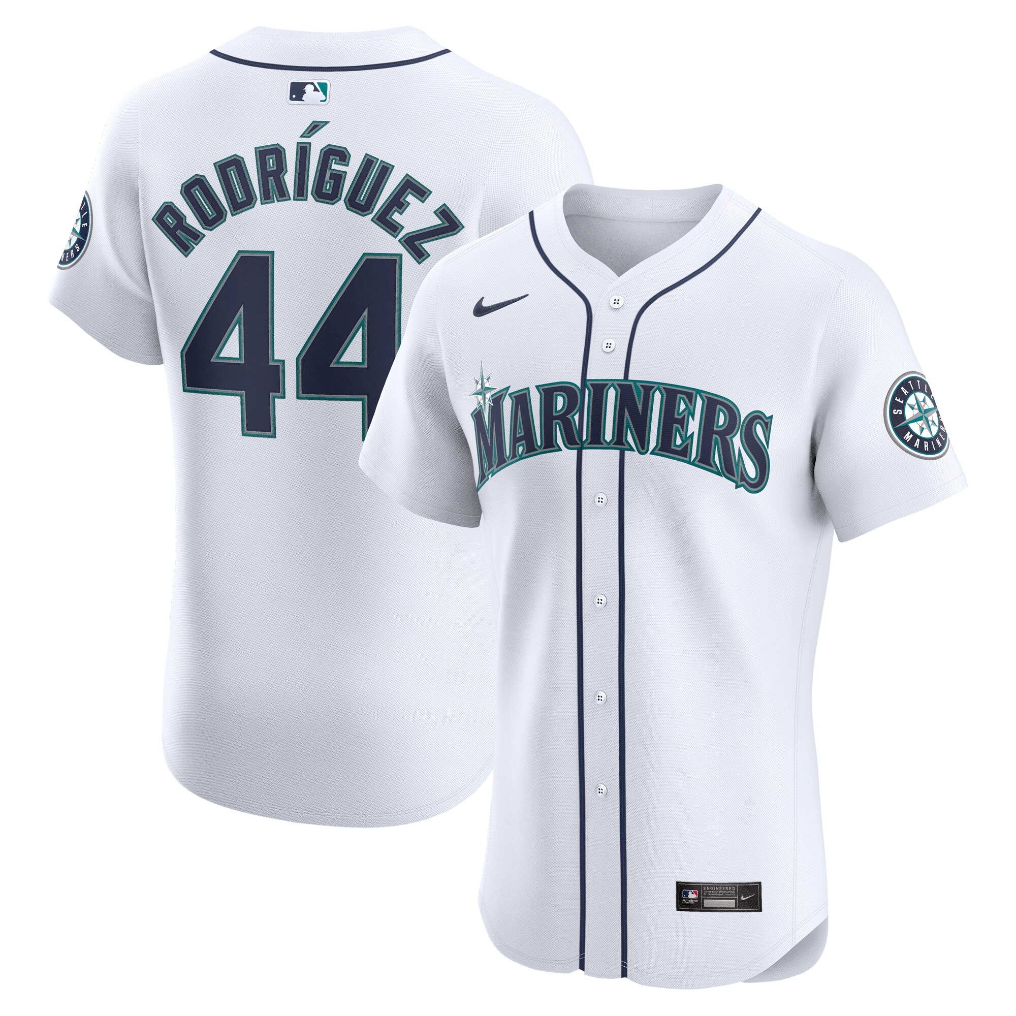 Julio RodrÃƒÆ’Ã‚Â­guez Seattle Mariners Home Elite Player Baseball Jersey - White