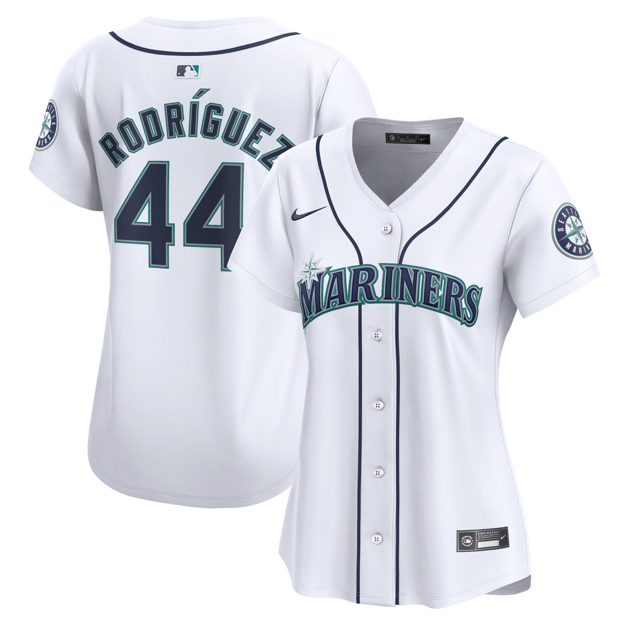 Julio RodrÃƒÆ’Ã‚Â­guez Seattle Mariners Women's Home Limited Player Baseball Jersey - White