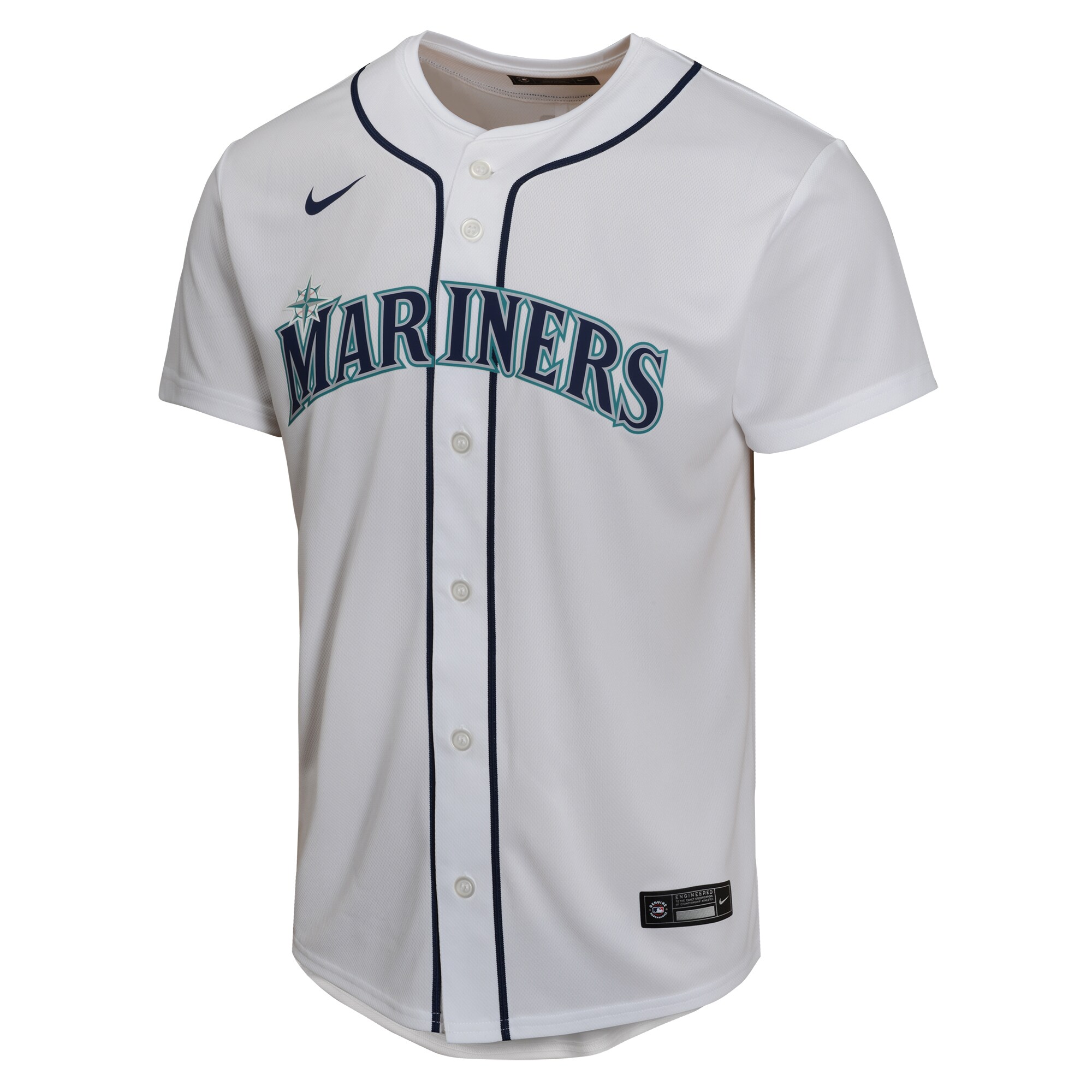 Alternative view of Julio RodrÃƒÆ’Ã‚Â­guez Seattle Mariners Youth Home Game Player Baseball Jersey - White