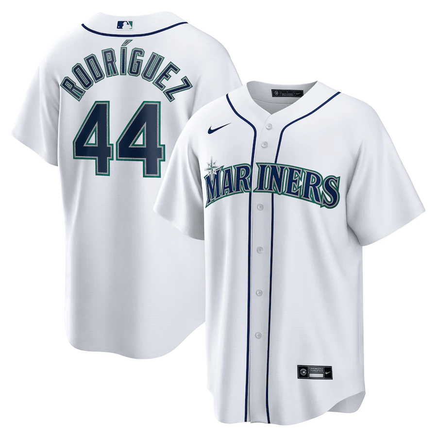 Julio Rodriguez 44 Seattle Mariners Home Men Baseball Jersey - White 