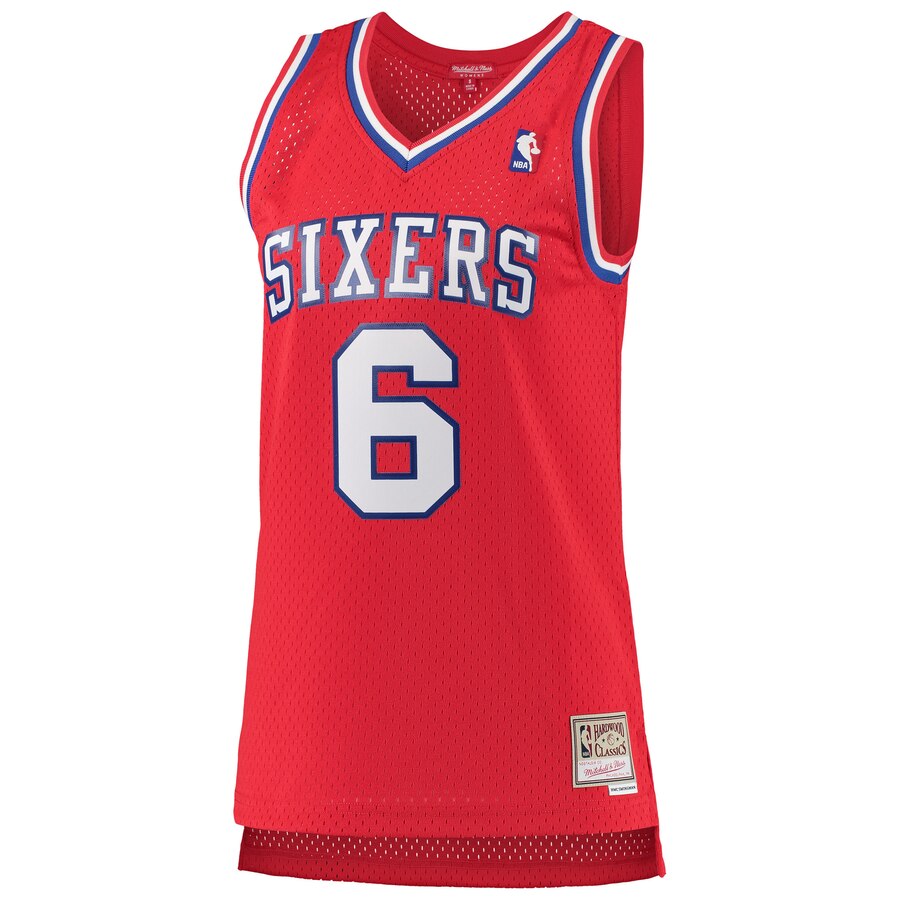 Alternative view of Julius Erving Philadelphia 76ers Mitchell & Ness Women's 1982-83 Hardwood Classics Swingman Basketball Jersey - Red