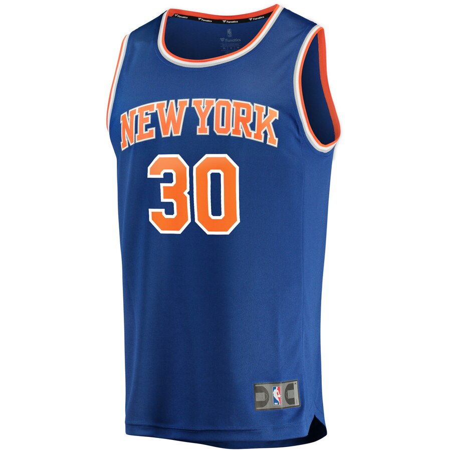 Alternative view of Julius Randle New York Knicks Fanatics Branded Fast Break Replica Player Basketball Jersey - Blue - Icon Edition