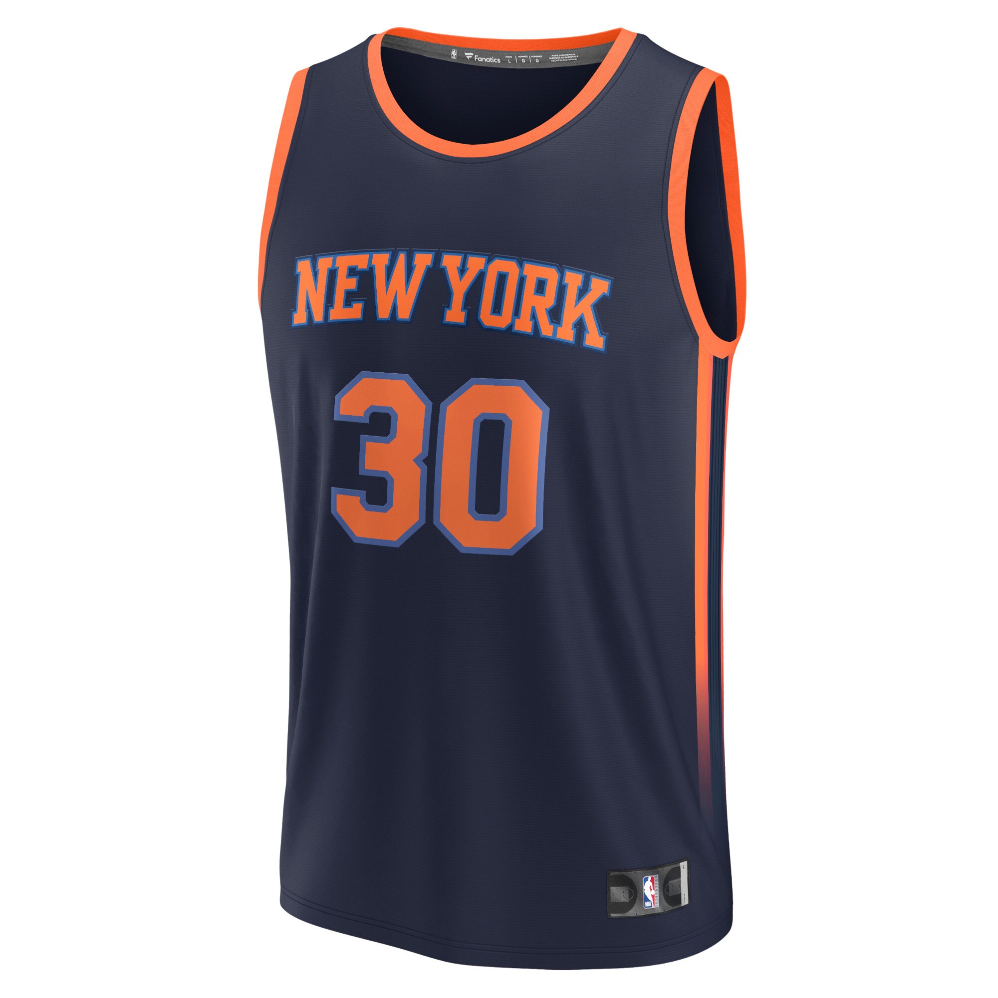 Alternative view of Julius Randle New York Knicks Fanatics Fast Break Replica Player Basketball Jersey - Statement Edition - Navy