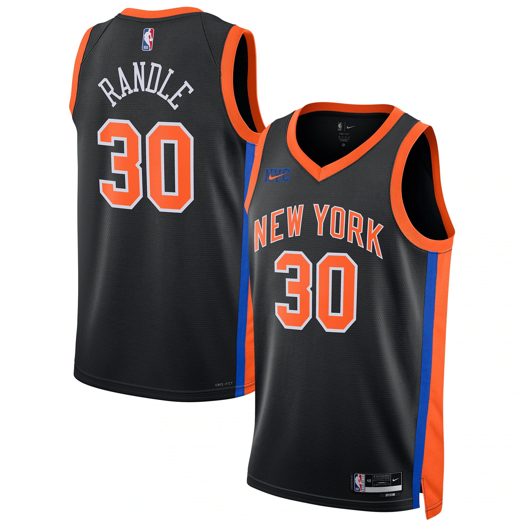 Julius Randle New York Knicks Unisex 2022/23 Swingman Basketball Jersey - City Edition - Black