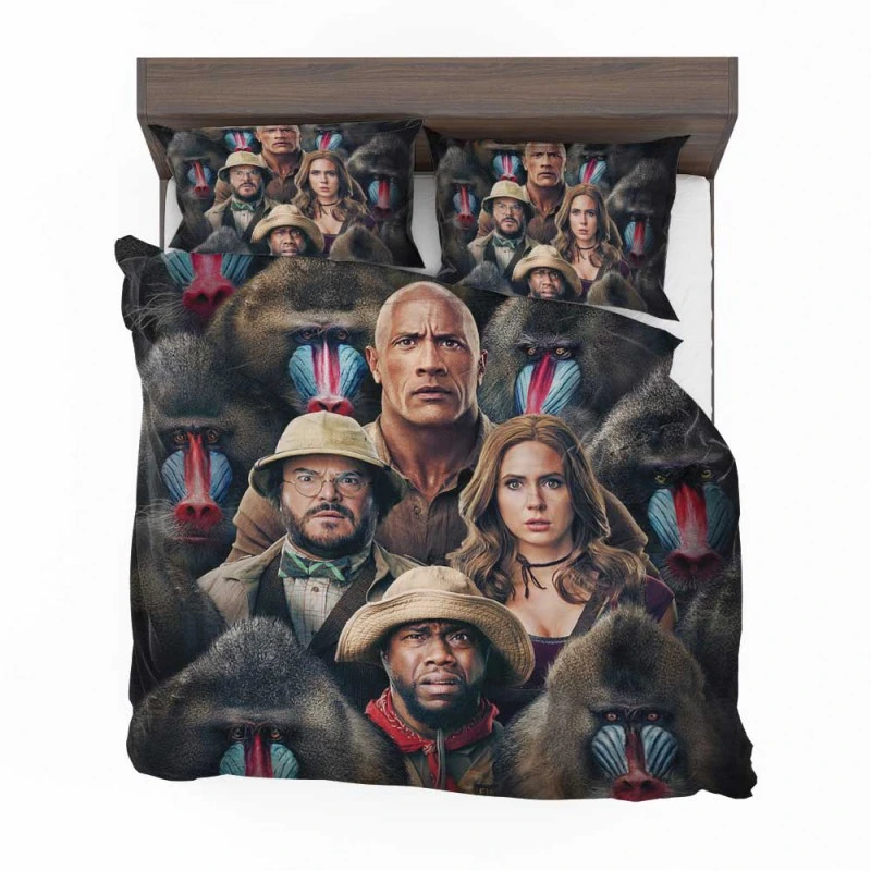 Alternative view of Jumanji The Next Level Movie Cast Poster Bedding Set - Custom Bedding Set