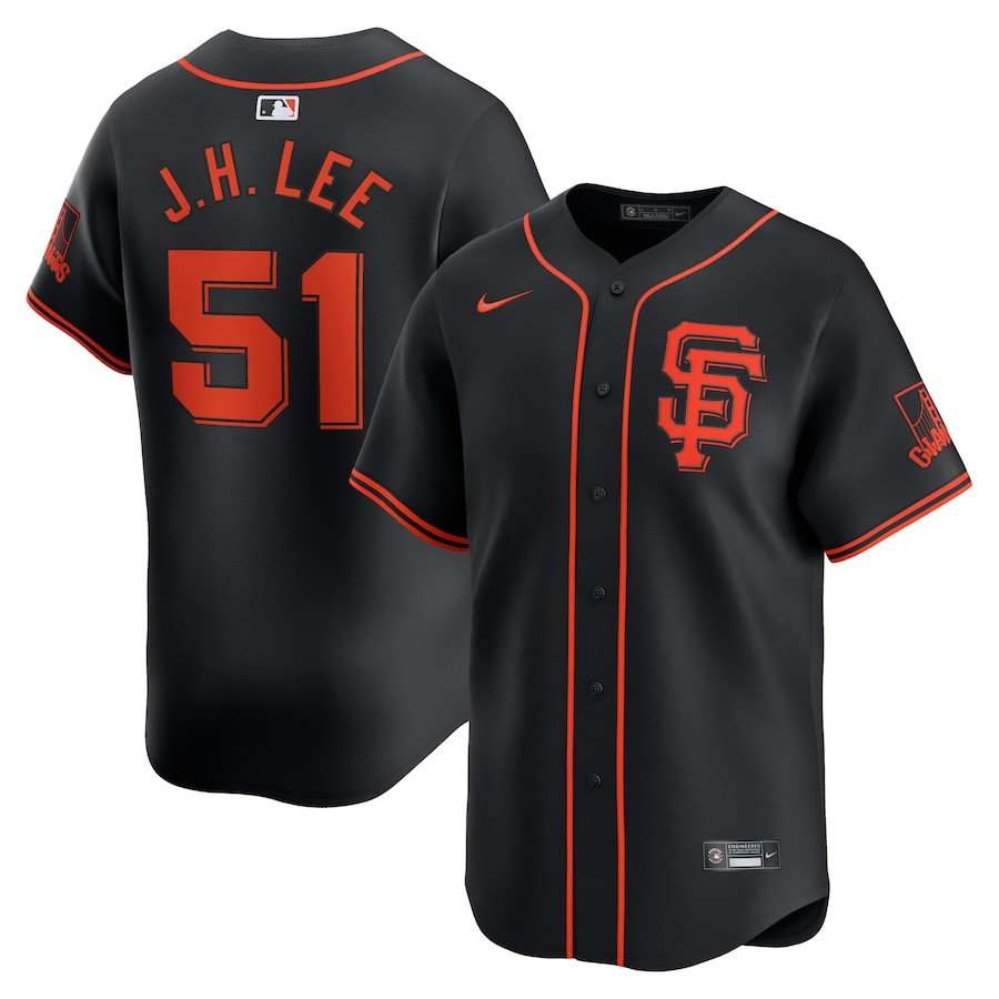 Jung Hoo Lee 51 San Francisco Giants Alternate Limited Men Baseball Jersey - Black 