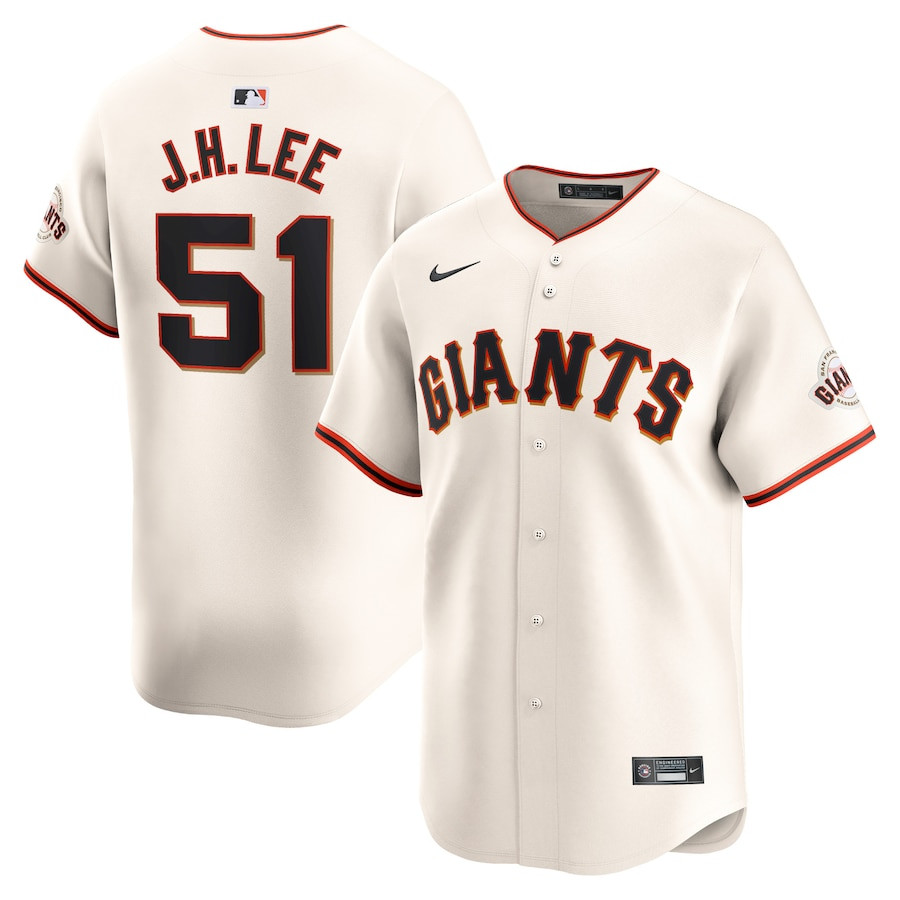 Jung Hoo Lee 51 San Francisco Giants Home Limited Men Baseball Jersey - Cream 