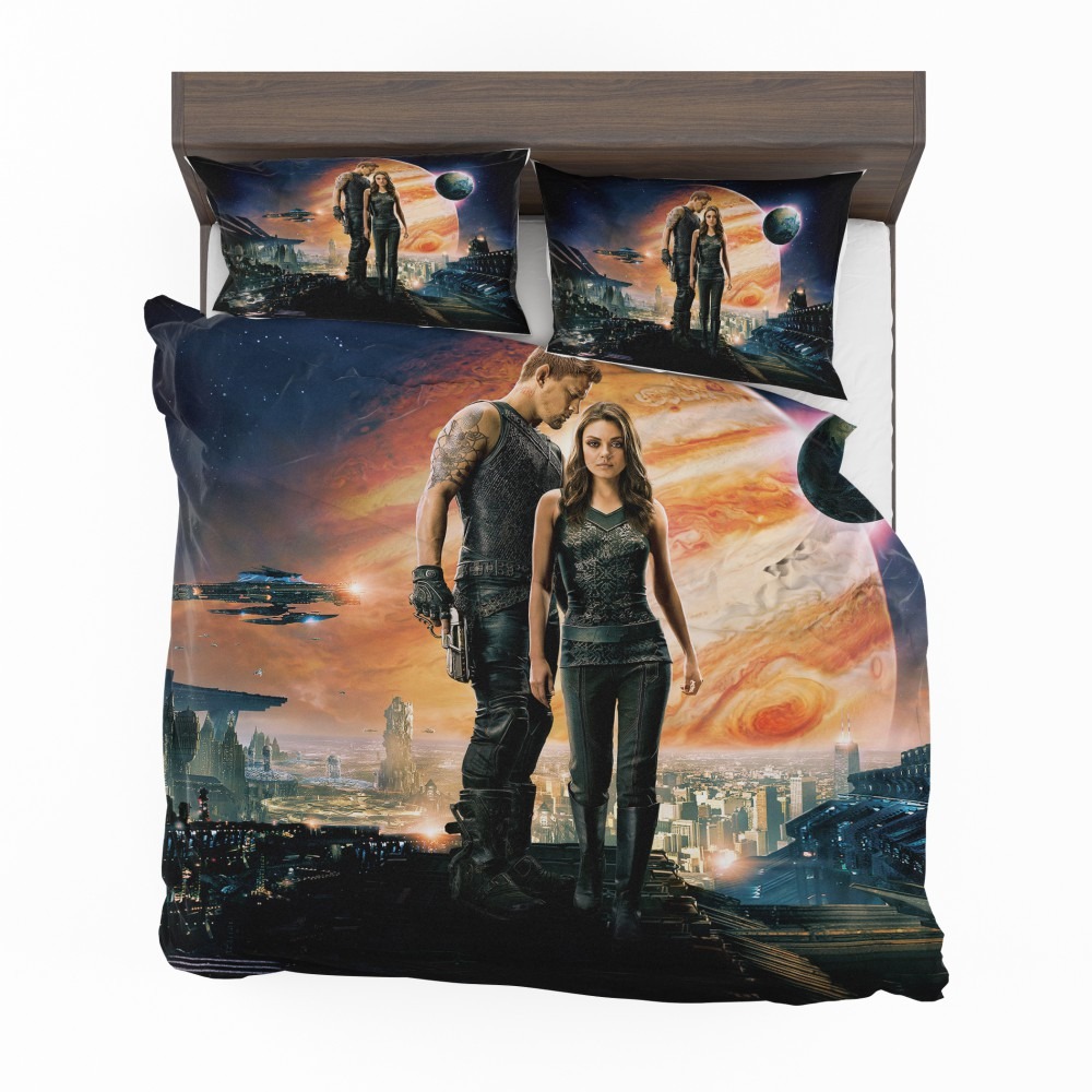 Alternative view of Jupiter Ascending Movie Mila Kunis Channing Tatum Bedding Set - Custom Bedding Set