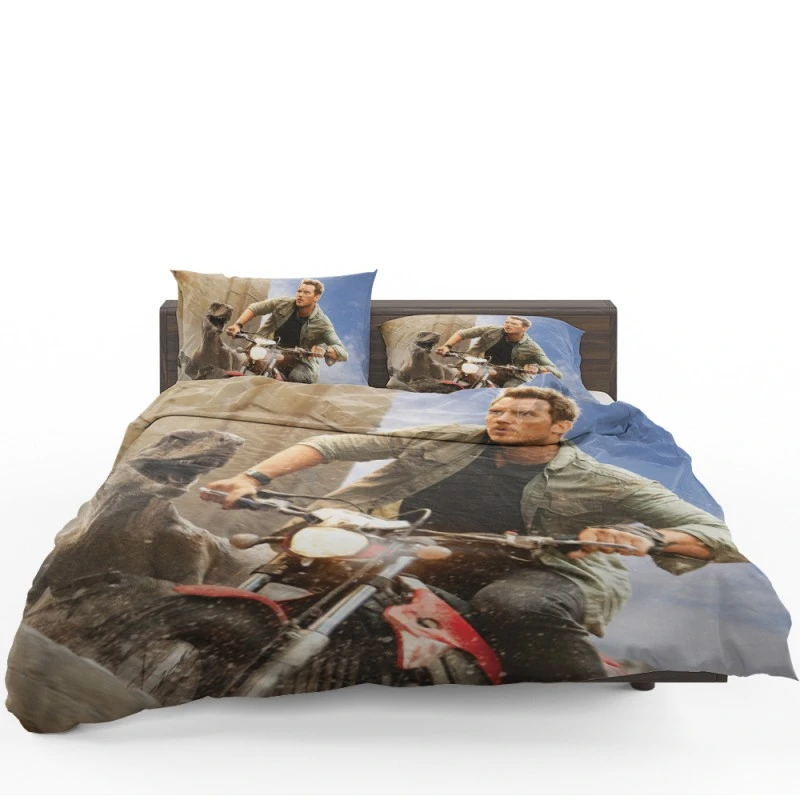 Jurassic World Dominion Movie Chris Pratt Bedding Set - Custom Bedding Set