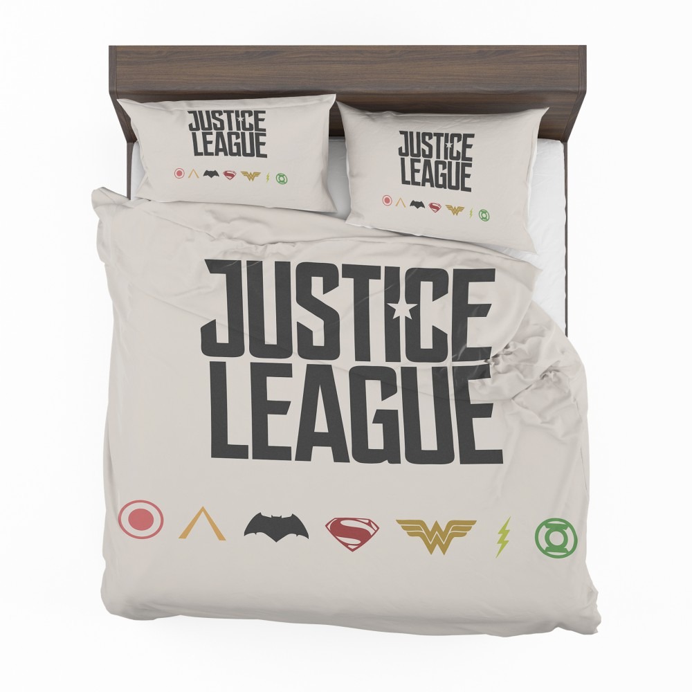 Alternative view of Justice League 2017 Movie DC Comics Logo Bedding Set - Custom Bedding Set
