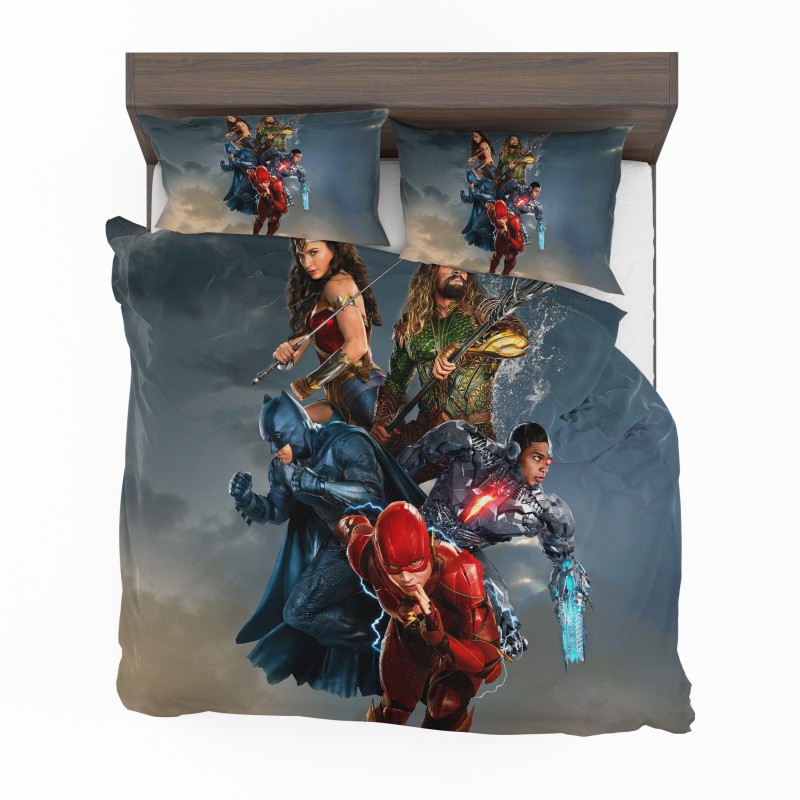 Alternative view of Justice League Movie Teen Bedroom Bedding Set - Custom Bedding Set