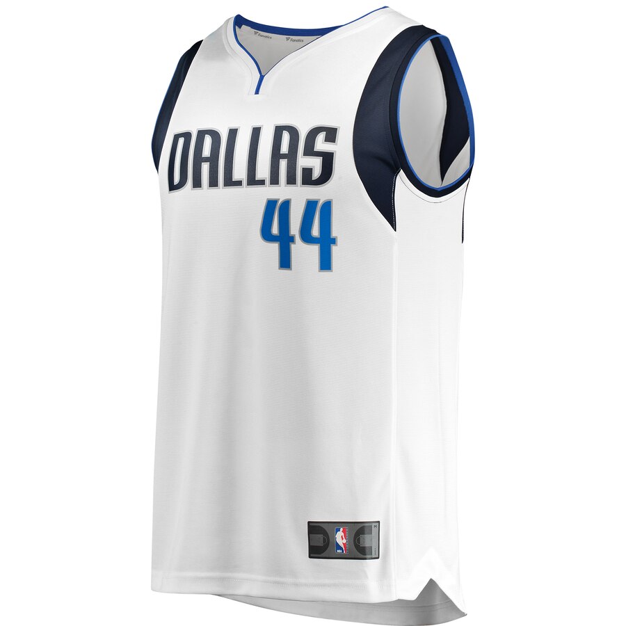 Alternative view of Justin Jackson Dallas Mavericks Fanatics Branded Youth Fast Break Replica Player Basketball Jersey - Association Edition - White