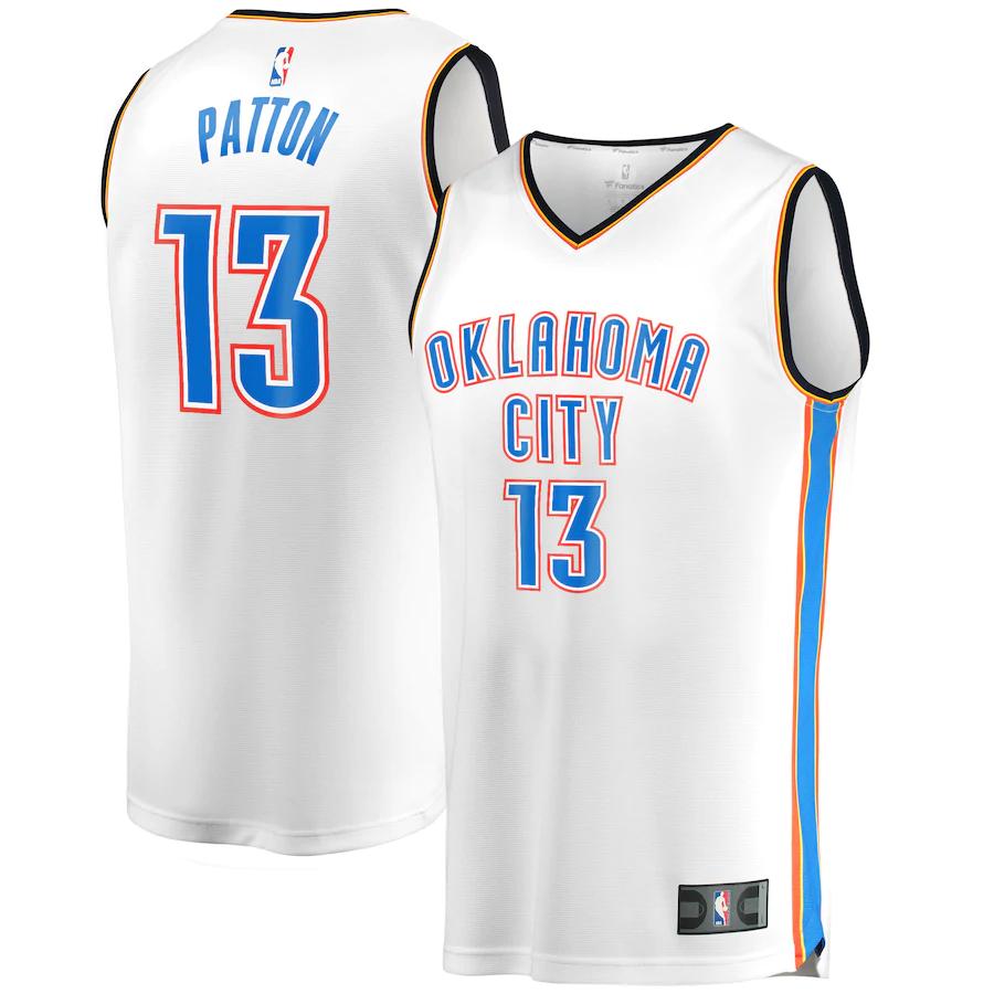 Justin Patton Oklahoma City Thunder Fanatics Branded Fast Break Player Basketball Jersey - Association Edition - White