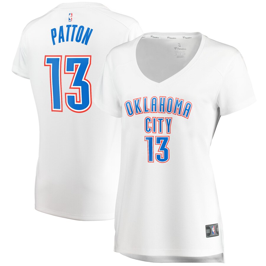 Justin Patton Oklahoma City Thunder Fanatics Branded Women's Fast Break Player Basketball Jersey - Association Edition - White