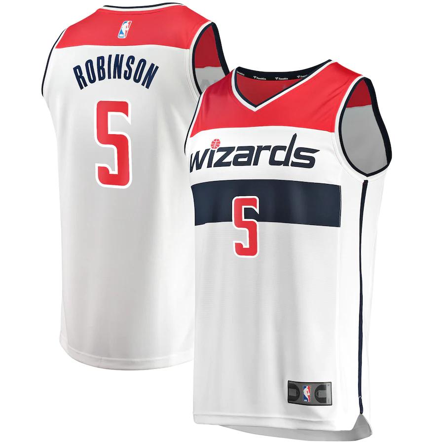 Justin Robinson Washington Wizards Fanatics Branded Fast Break Player Basketball Jersey - Association Edition - White