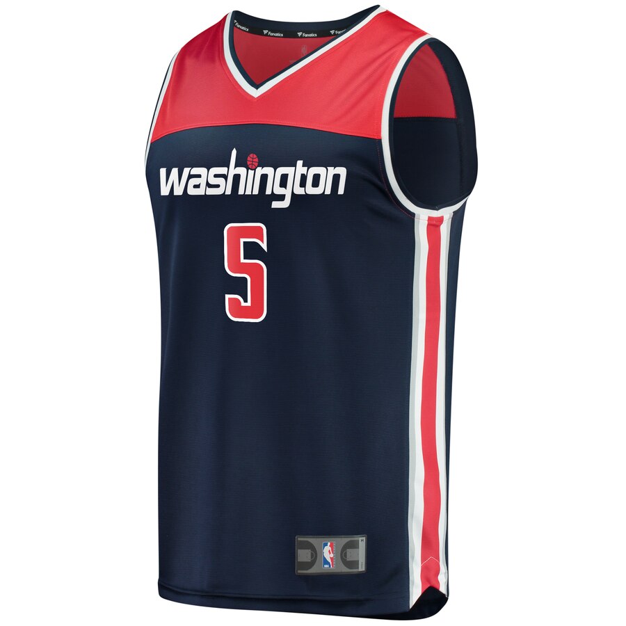 Alternative view of Justin Robinson Washington Wizards Fanatics Branded Youth Fast Break Player Basketball Jersey - Statement Edition - Navy