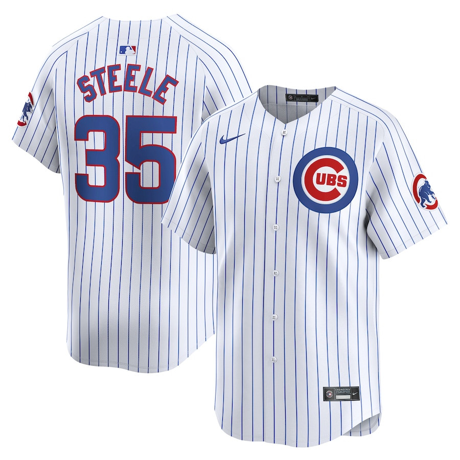 Justin Steele 35 Chicago Cubs Home Limited Player Men Baseball Jersey - White