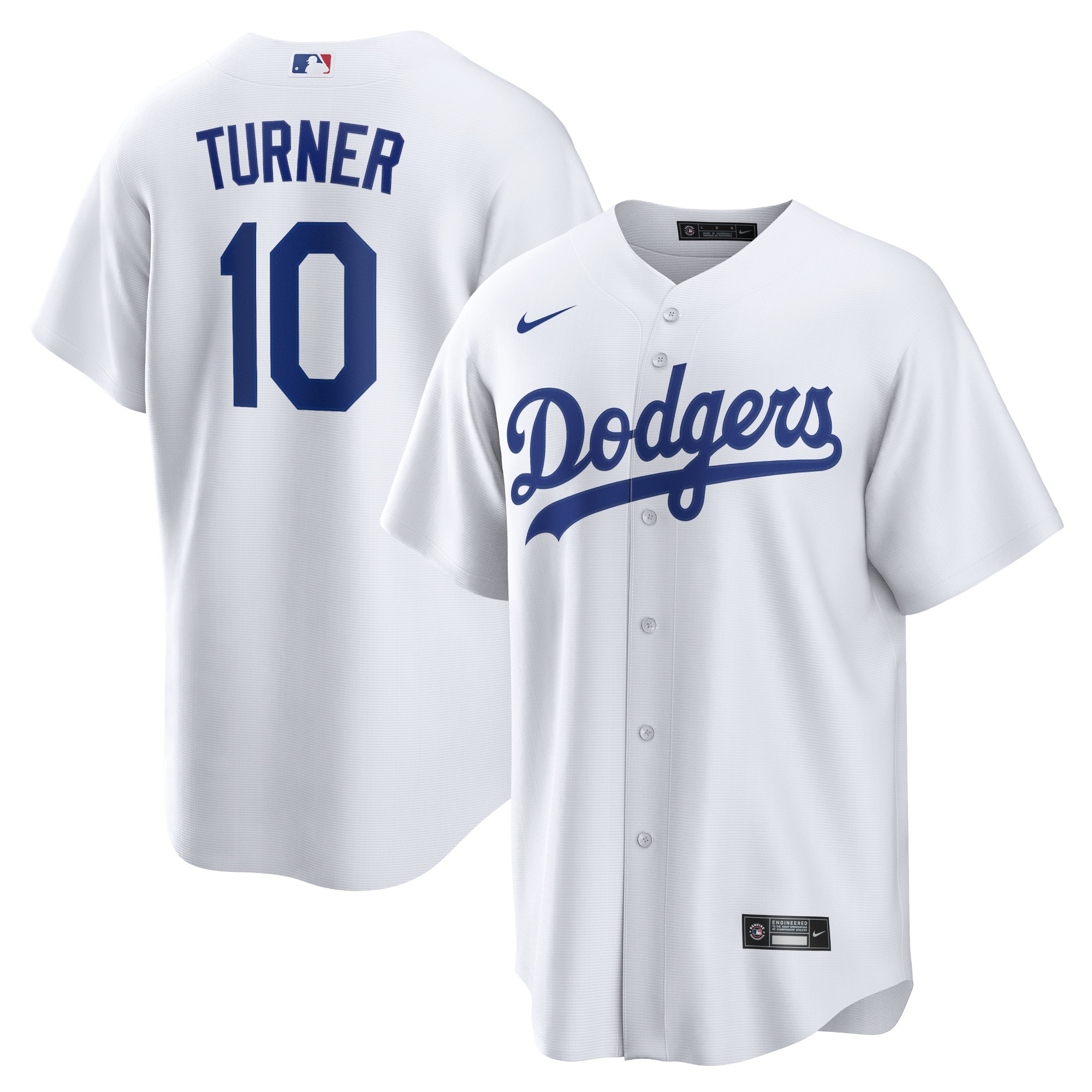 Justin Turner Los Angeles Dodgers Home Replica Player Name Baseball Jersey - White