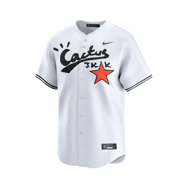Alternative view of Justin Verlander 35 Houston Astros Cactus Jack White Baseball Jersey V2 - Men